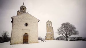 Saint-Denis sous la neige en 2021 cliché Caté Veleski
